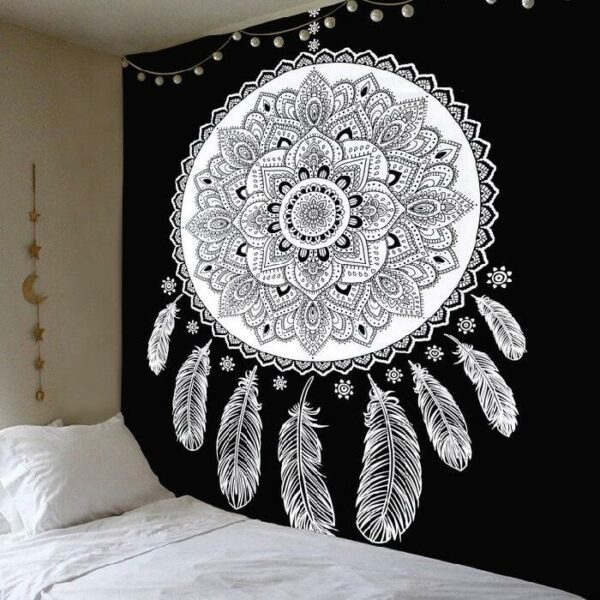 Tenture Murale Mandala Indien Capteur de Rêve
