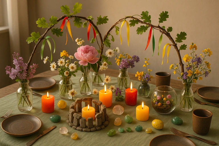 Crée une déco de table qui capture l'essence de Beltane