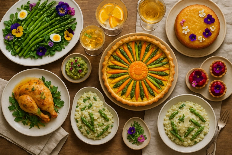 Menu Beltane festif et élaboré : "Le Festin de Flore"