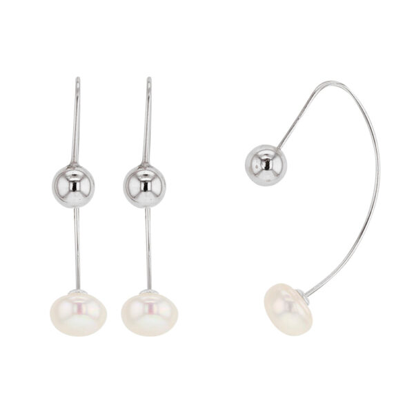 Boucle d’Oreilles Perles d’Eau Douce – Argent 925