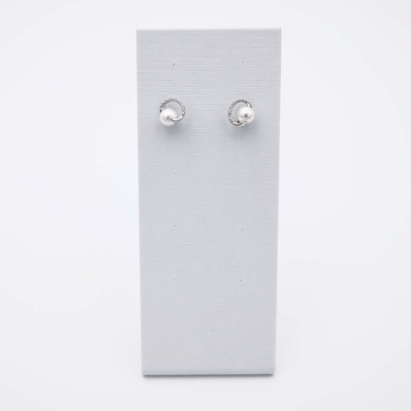 Boucles d’Oreilles en Perles de Majorque – 8 mm – Long. 13 mm – Image 7