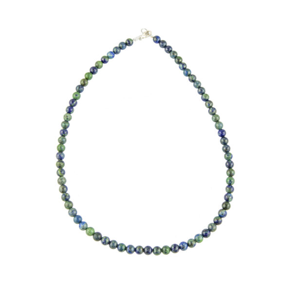 Collier Chrysocolle – Pierres boules 6mm