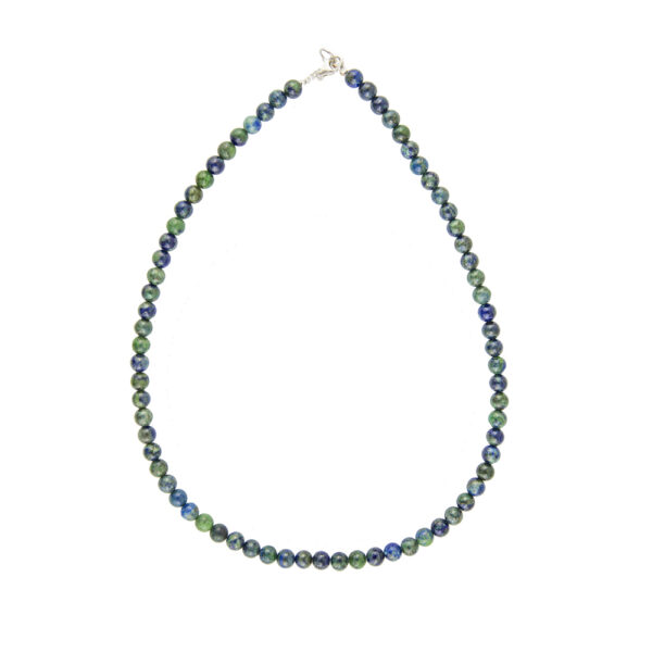 Collier Chrysocolle – Pierres boules 6mm – Image 2