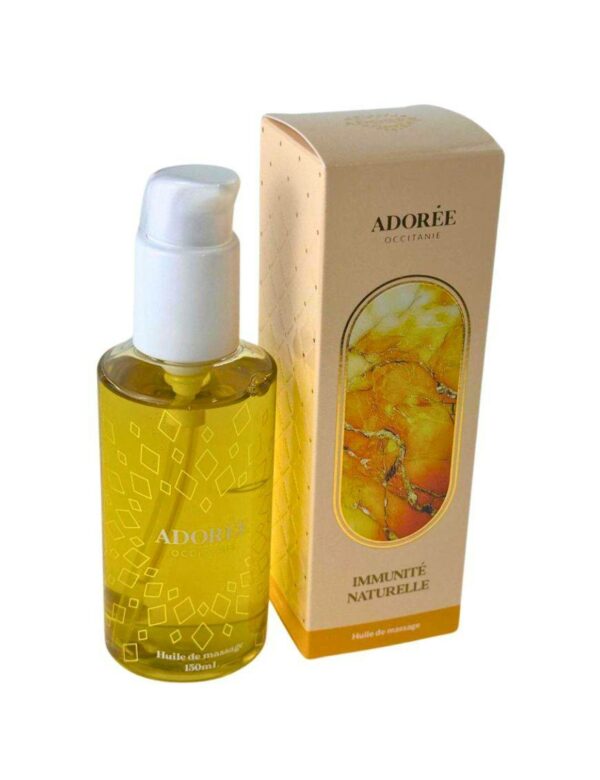 Immunité Naturelle - Huile de massage artisanale Adorée - 150 mL – Image 2