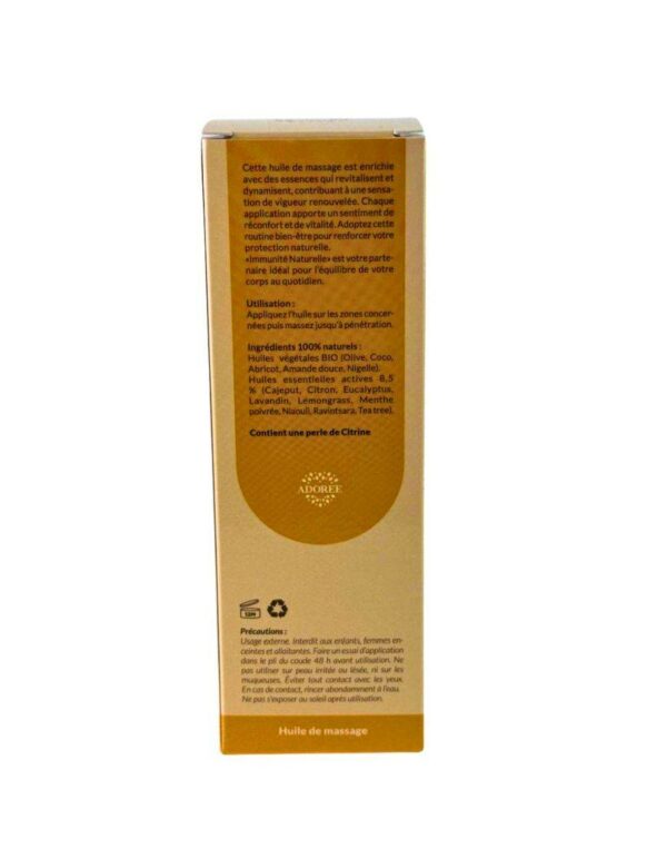 Immunité Naturelle - Huile de massage artisanale Adorée - 150 mL – Image 5