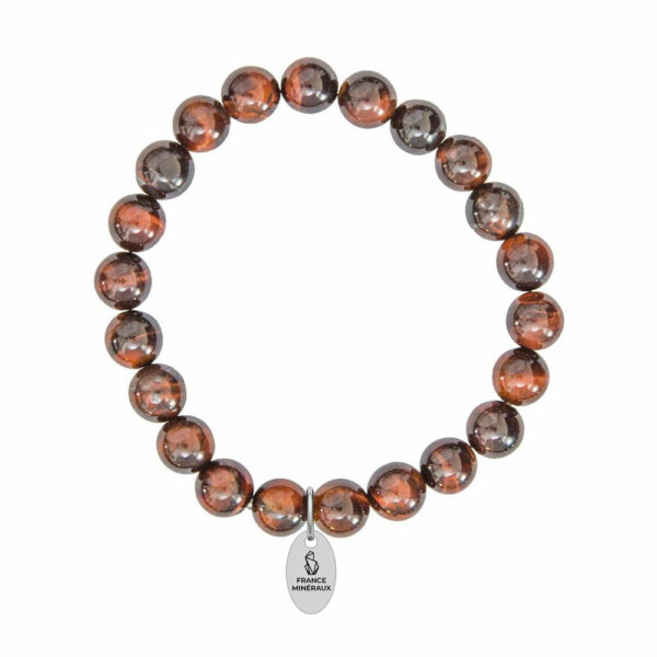 Bracelet Oeil de taureau – Pierres boules 8mm – Image 2