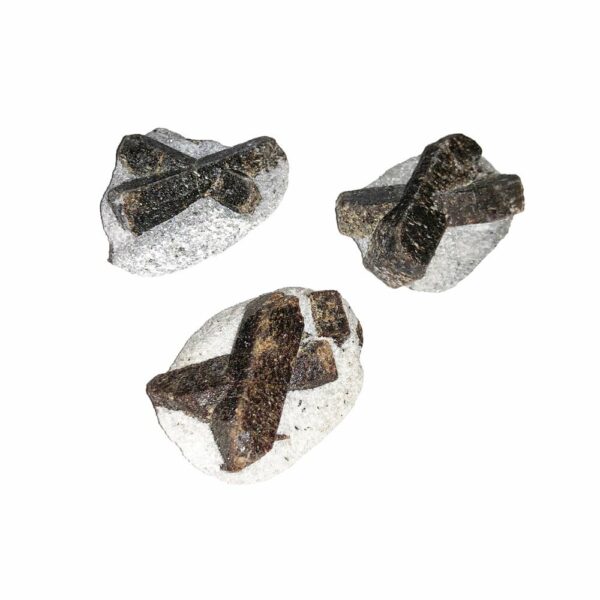 Pierre roulée Croix de Russie (Staurolite)