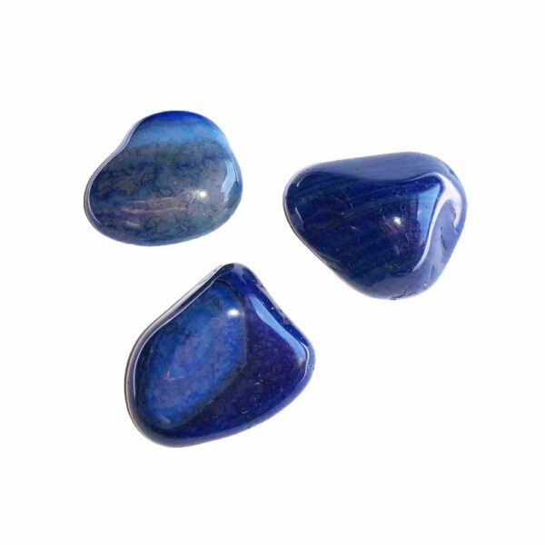 Pierres roulées Agate bleue – 250grs – Image 2