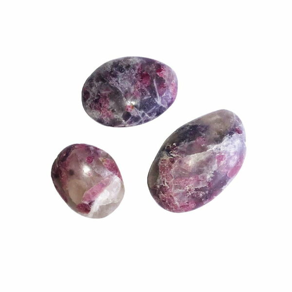 Pierre roulée Tourmaline rose sur anhydrite – Image 2