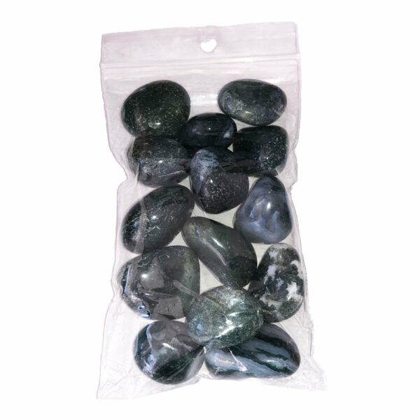 Pierres roulées Agate mousse – 250grs