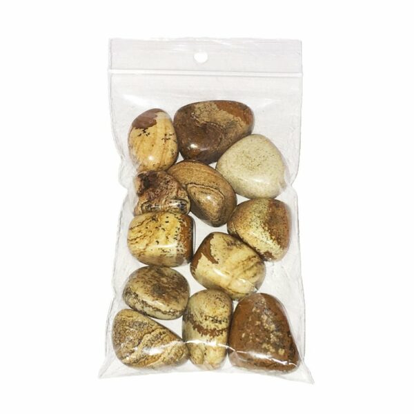 Pierres roulées Jaspe paysage – 250grs