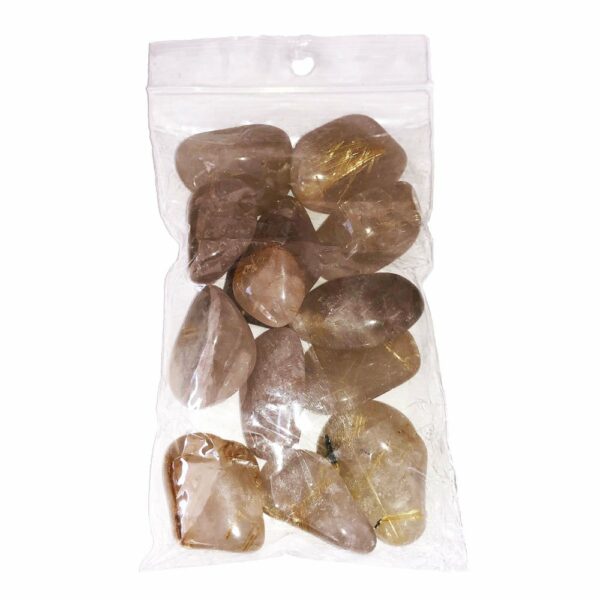 Pierres roulées Quartz rutile – 250grs