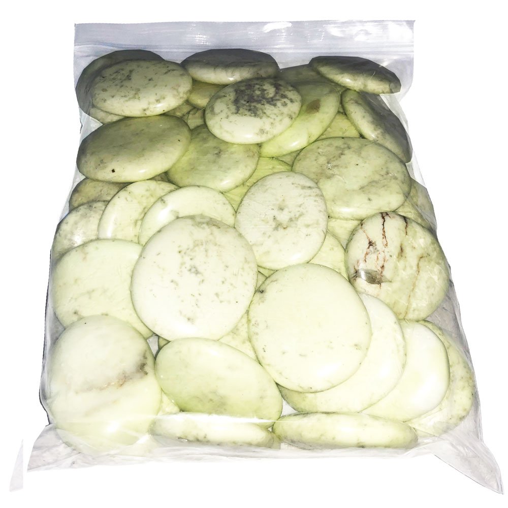 Galets Chrysoprase citron – 1kg