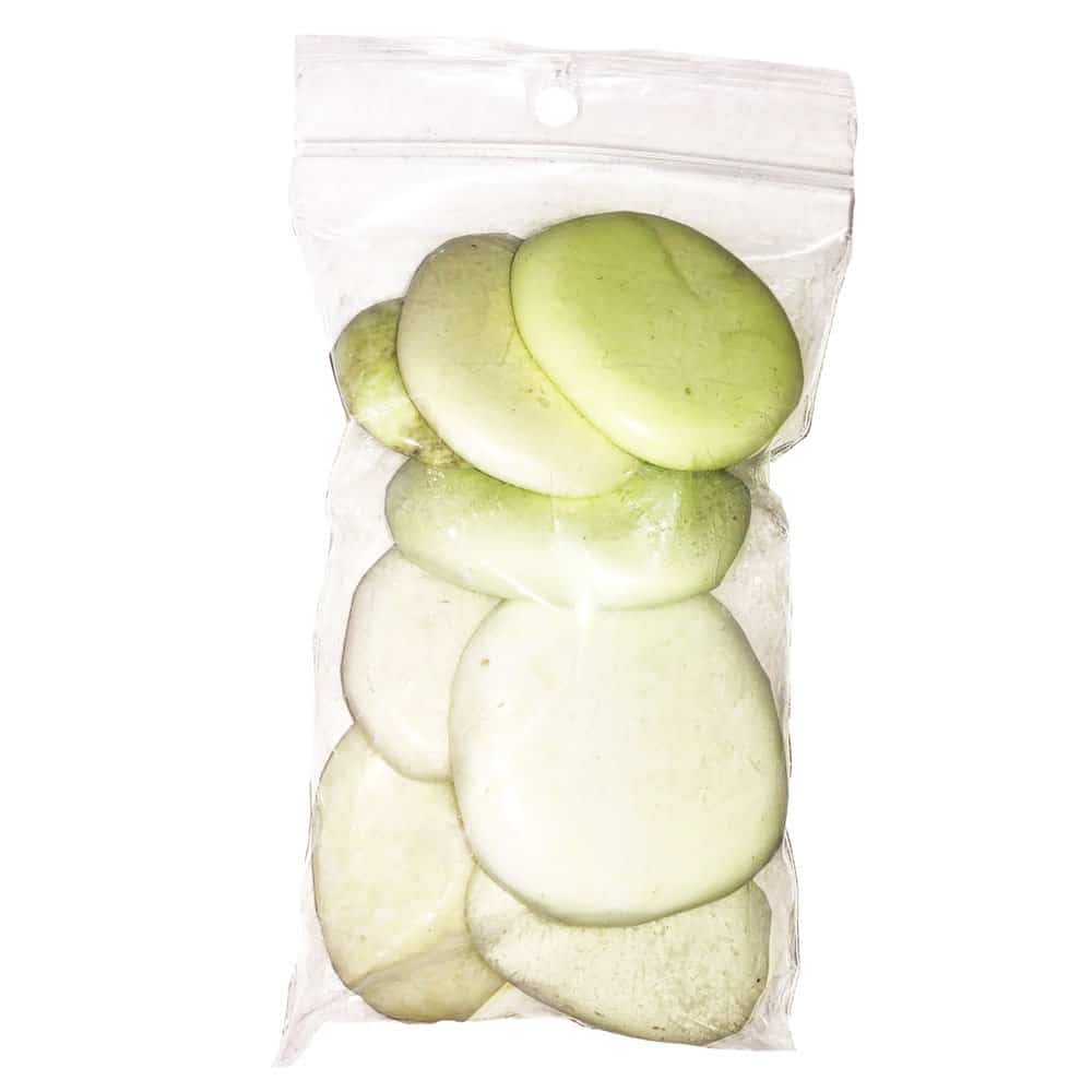 Galets Chrysoprase citron – 250grs