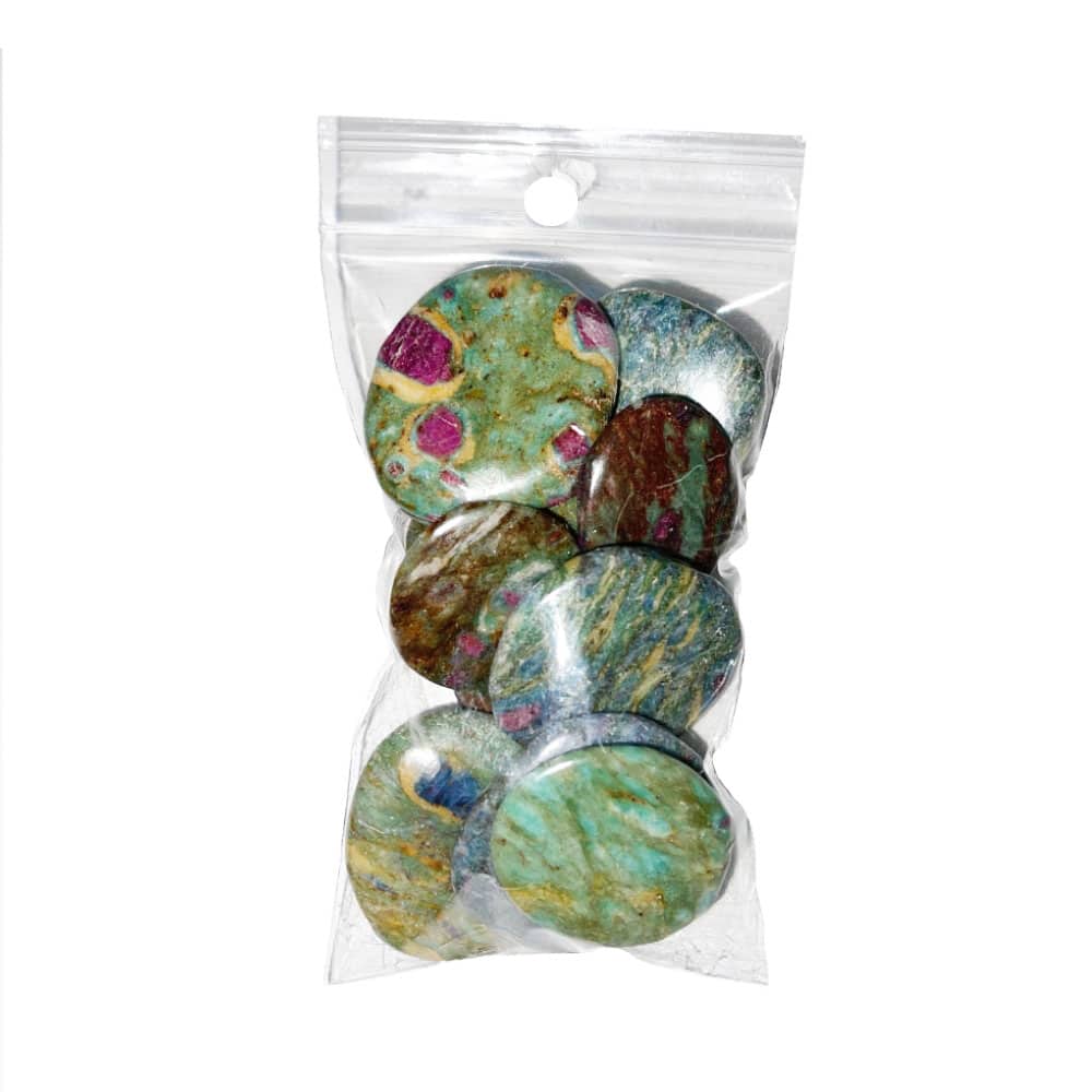 Galets Rubis sur fuschite – 250grs