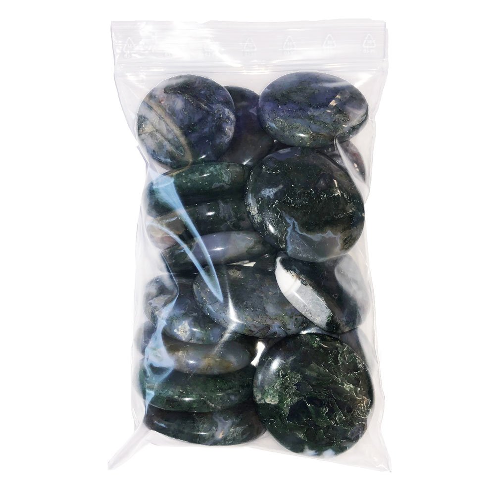 Pierres plates Agate Mousse – 500grs