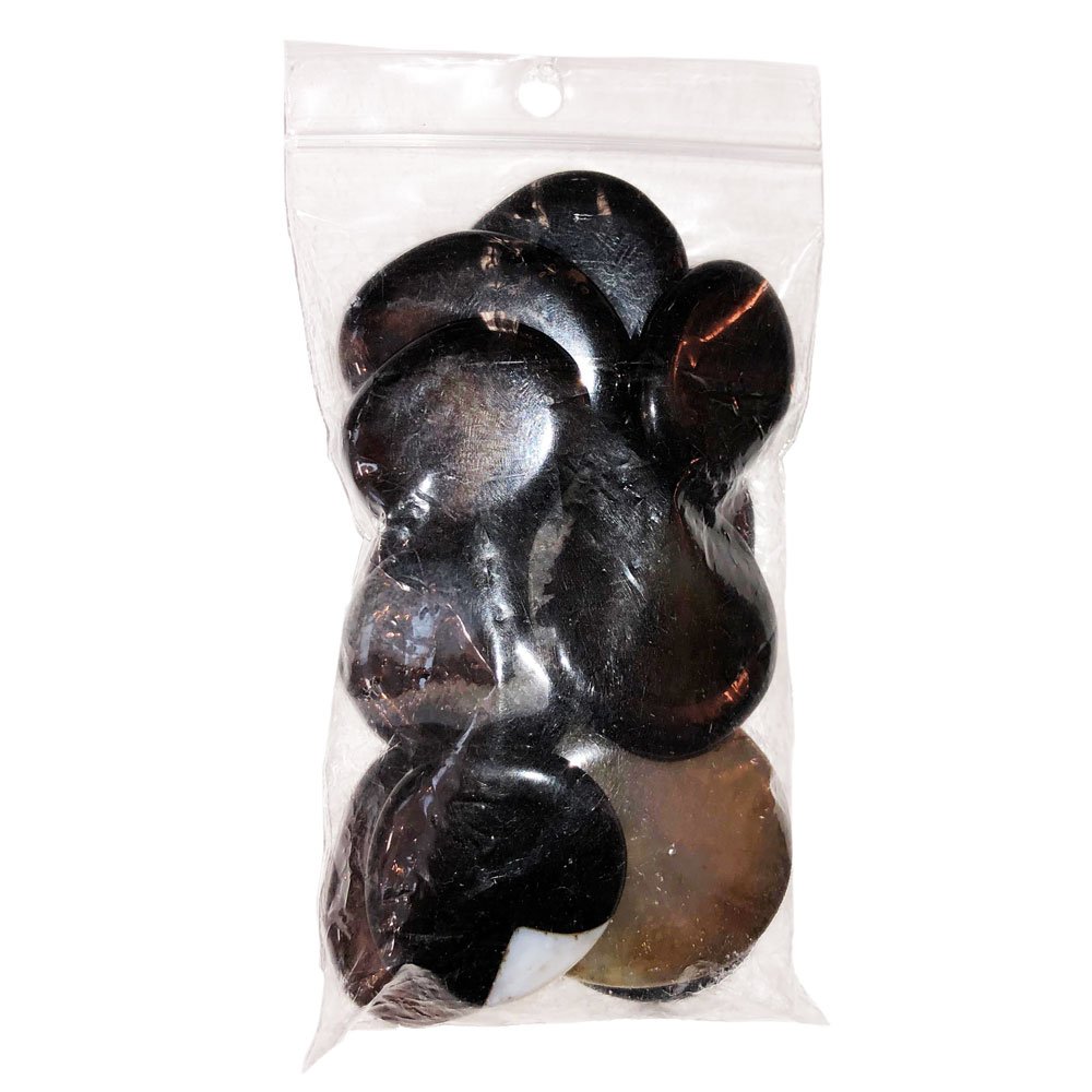 Pierres plates Agate noire – 250grs