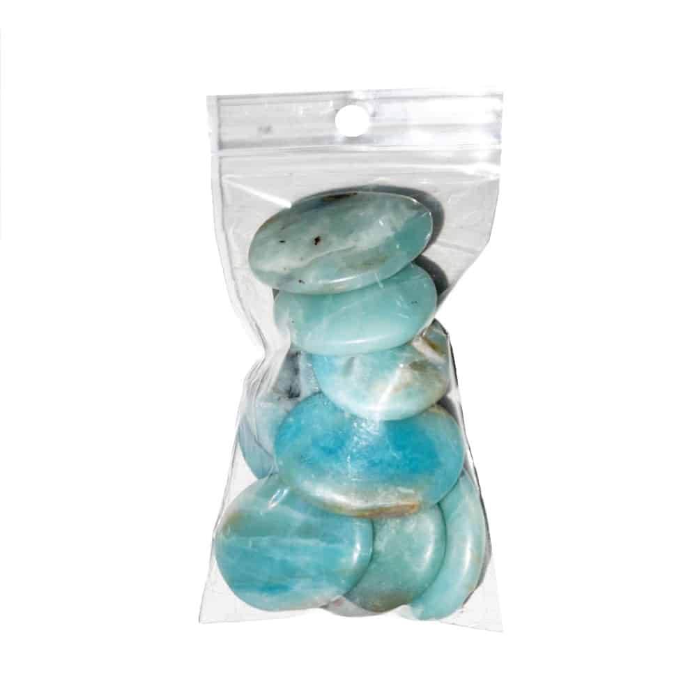 Pierres plates Amazonite – 250grs
