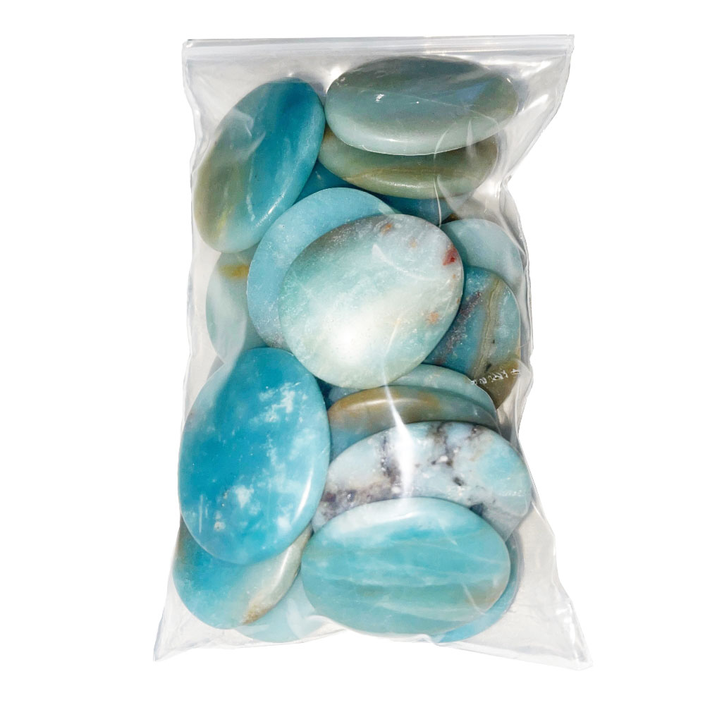 Pierres plates Amazonite – 500grs