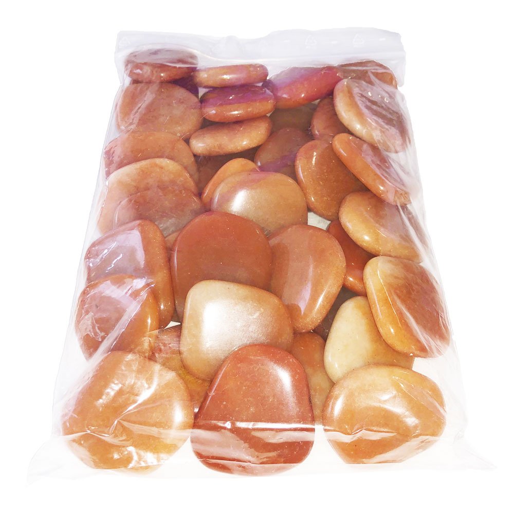 Pierres plates Aventurine rouge – 1kg
