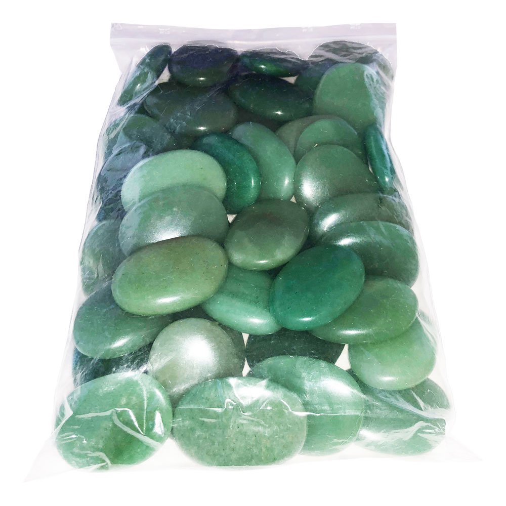Pierres plates Aventurine verte – 1kg