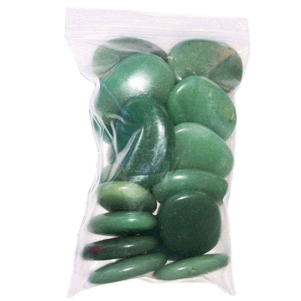 Pierres plates Aventurine verte – 500grs