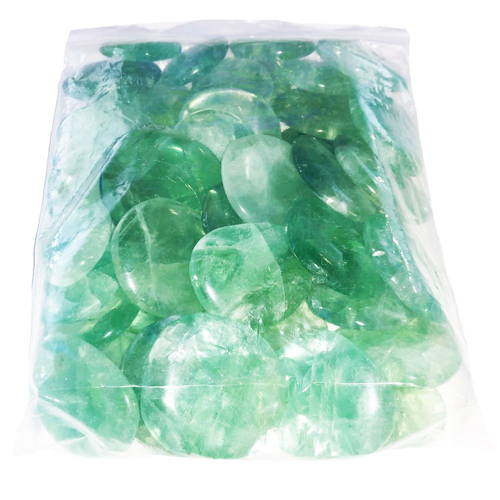 Pierres plates Fluorite verte – 1kg