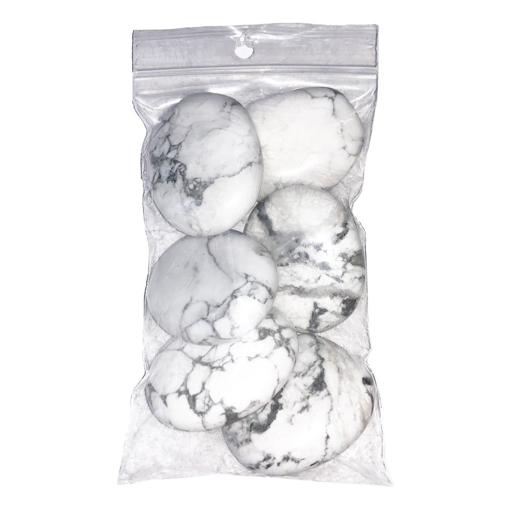Pierres plates Howlite – 250grs