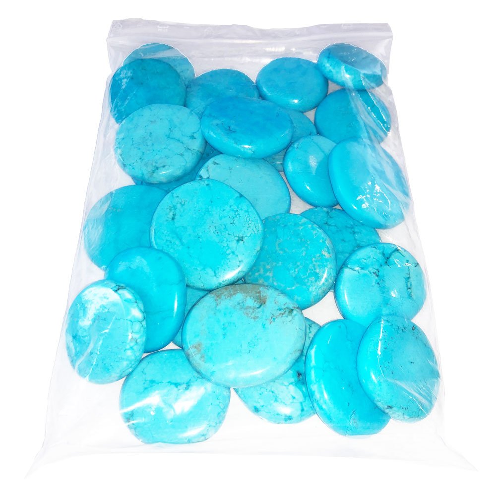 Pierres plates Howlite bleue – 1kg