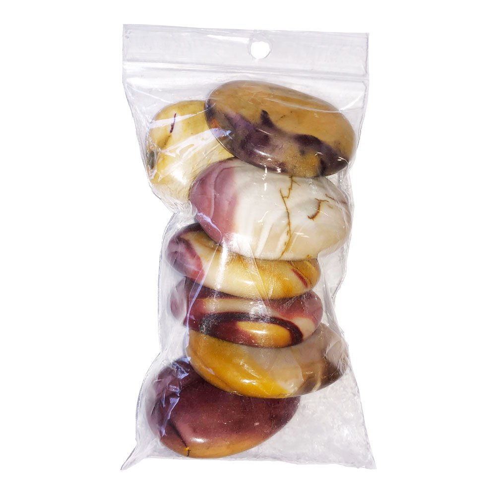 Pierres plates Jaspe Mookaite – 250grs