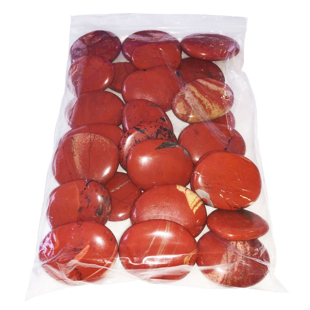Pierres plates Jaspe rouge – 1kg