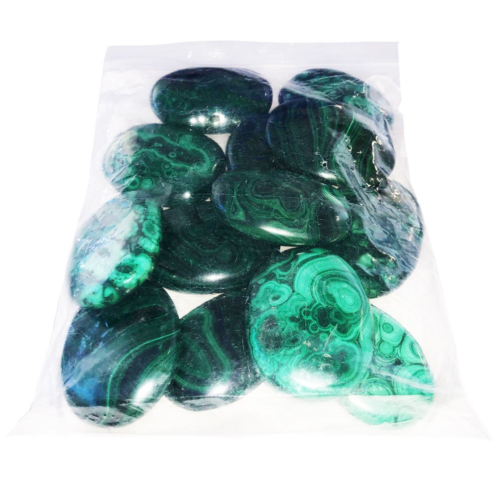 Pierres plates Malachite – 1kg