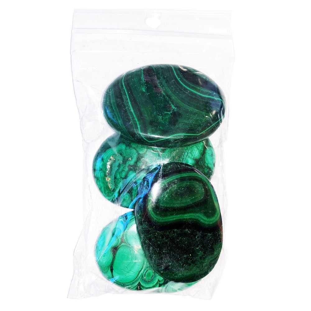 Pierres plates Malachite – 250grs