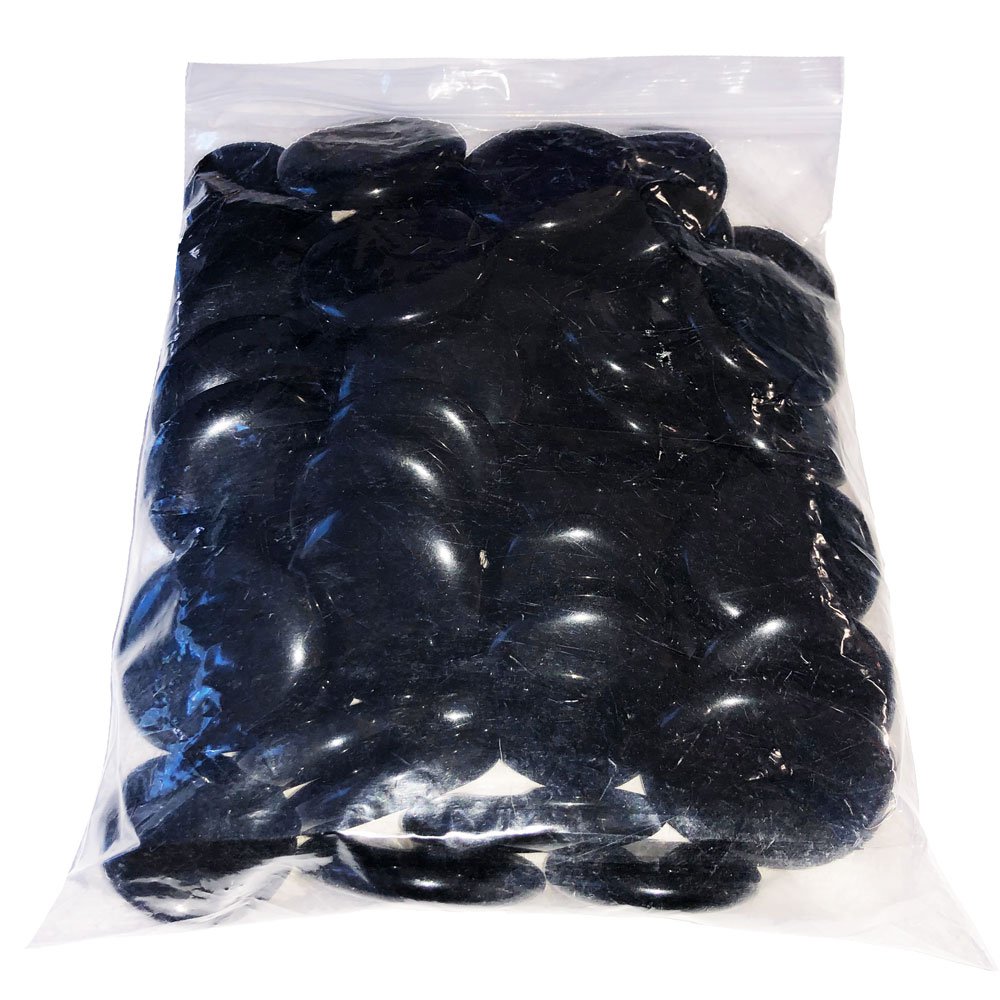 Pierres plates Obsidienne noire – 1kg