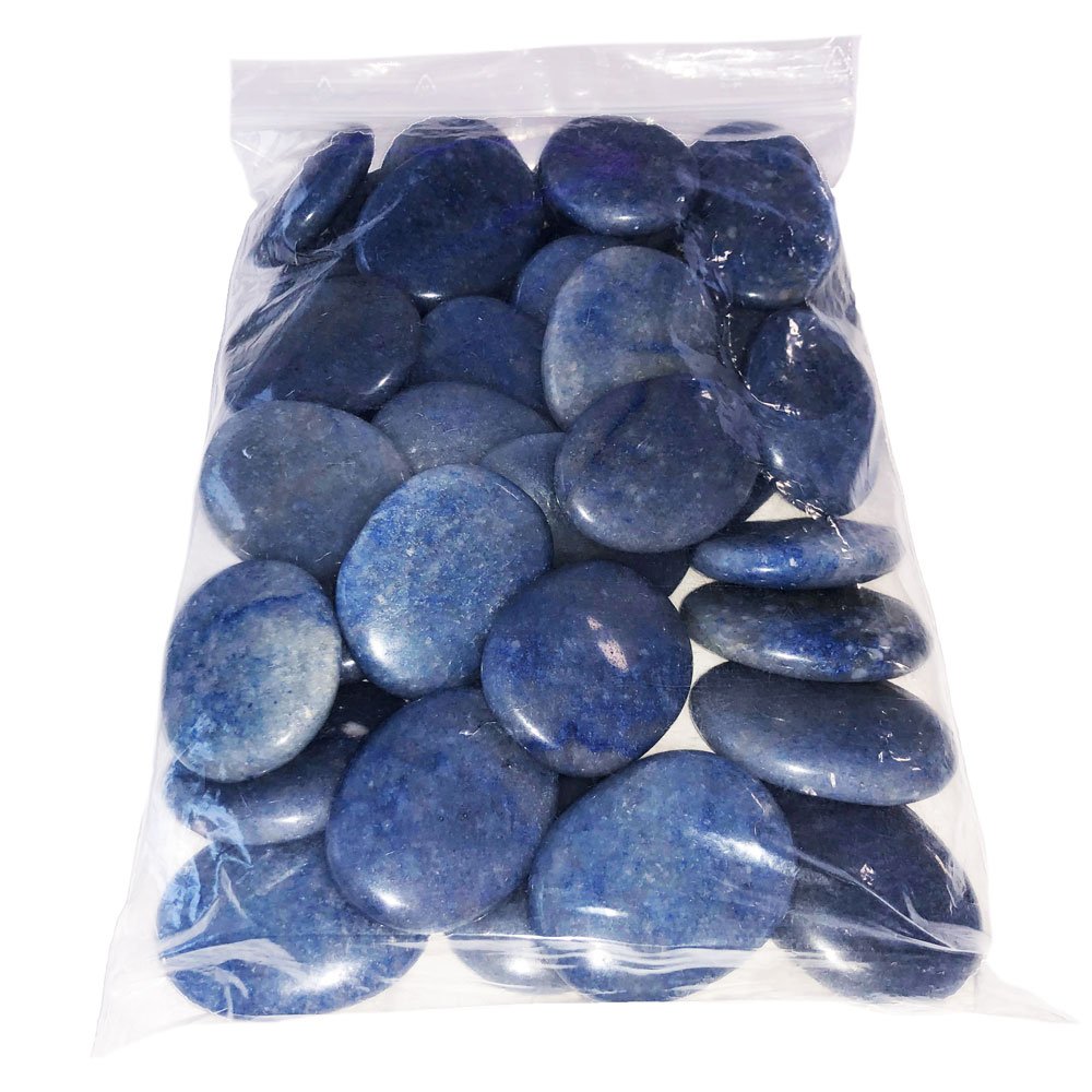 Pierres plates Quartz bleu – 1kg