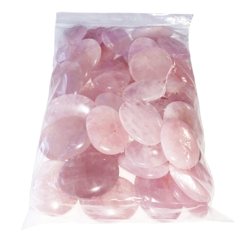 Pierres plates Quartz rose – 1kg