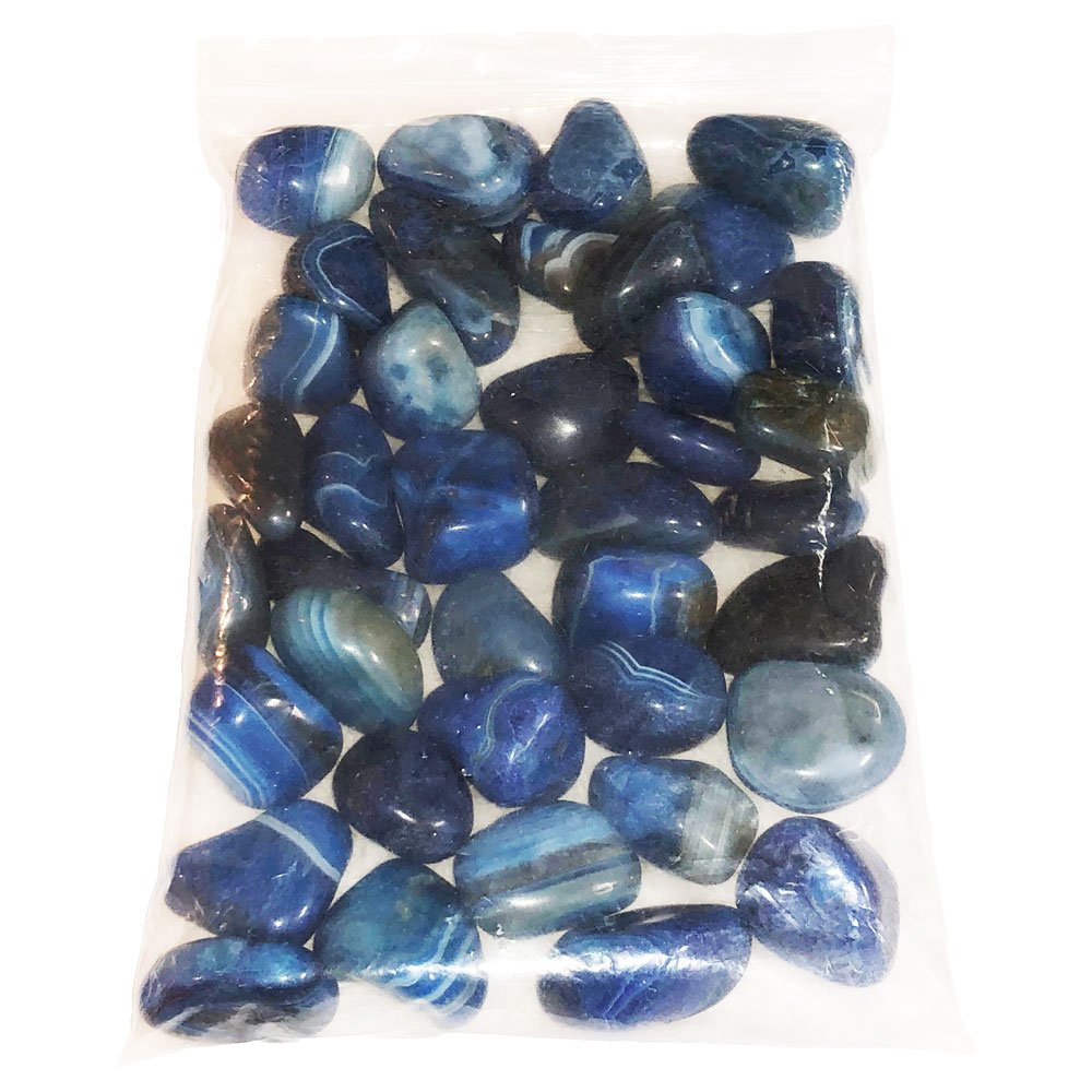 Pierres roulées Agate bleue – 1Kg