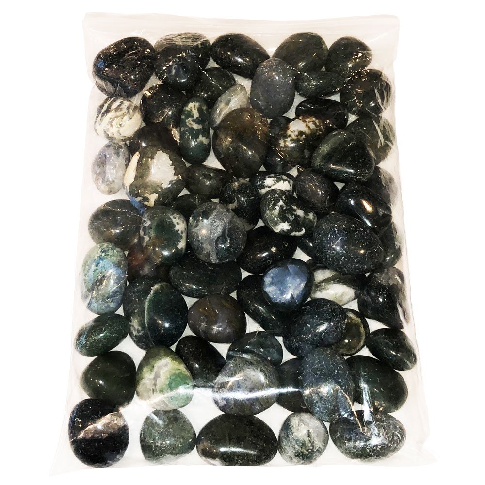 Pierres roulées Agate mousse – 1Kg