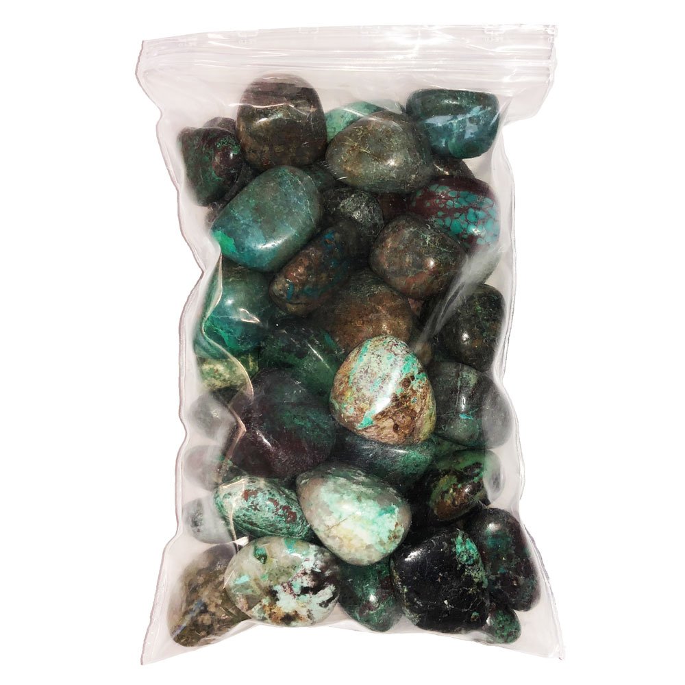 Pierres roulées Chrysocolle-Turquoise – 500grs