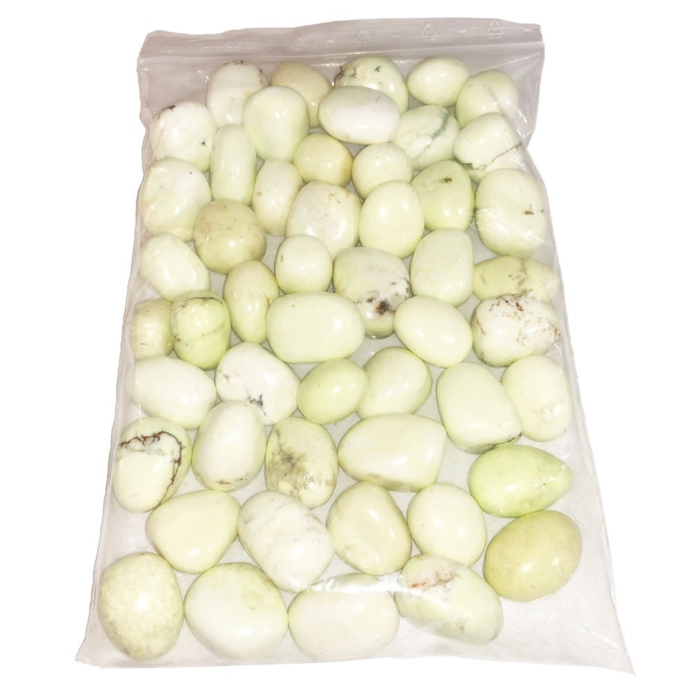 Pierres roulées Chrysoprase citron – 1Kg
