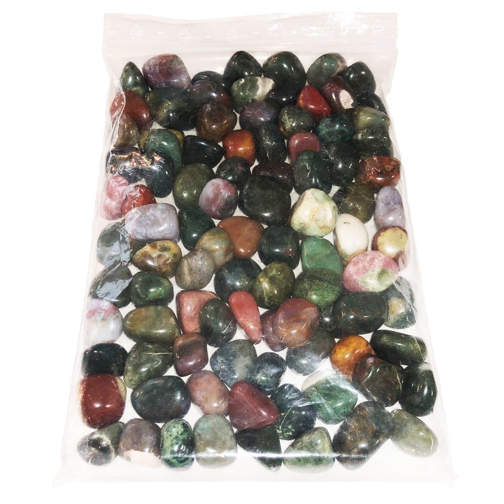 Pierres roulées Jaspe héliotrope – 1Kg
