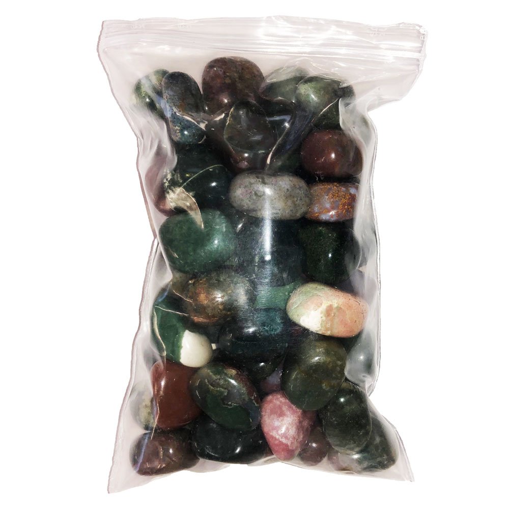 Pierres roulées Jaspe héliotrope – 500grs