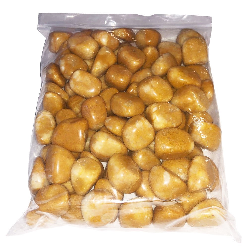 Pierres roulées Jaspe jaune – 1kg
