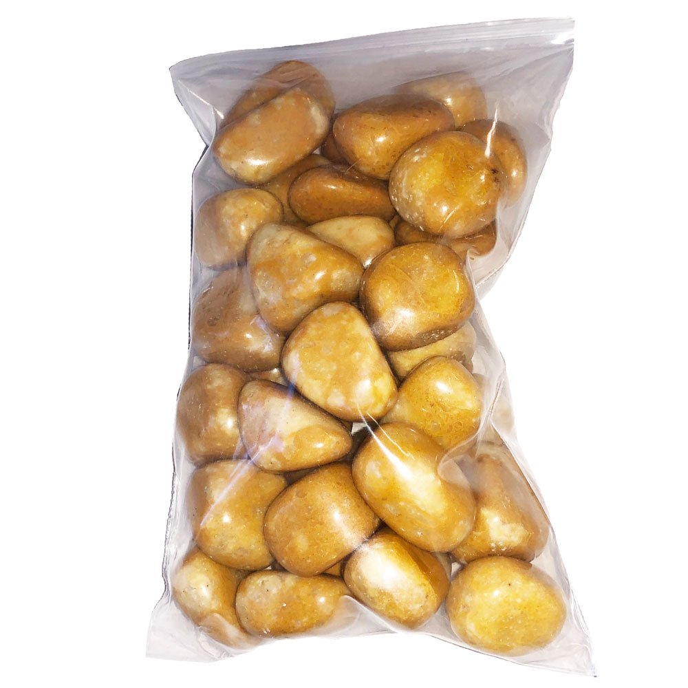 Pierres roulées Jaspe jaune – 500grs