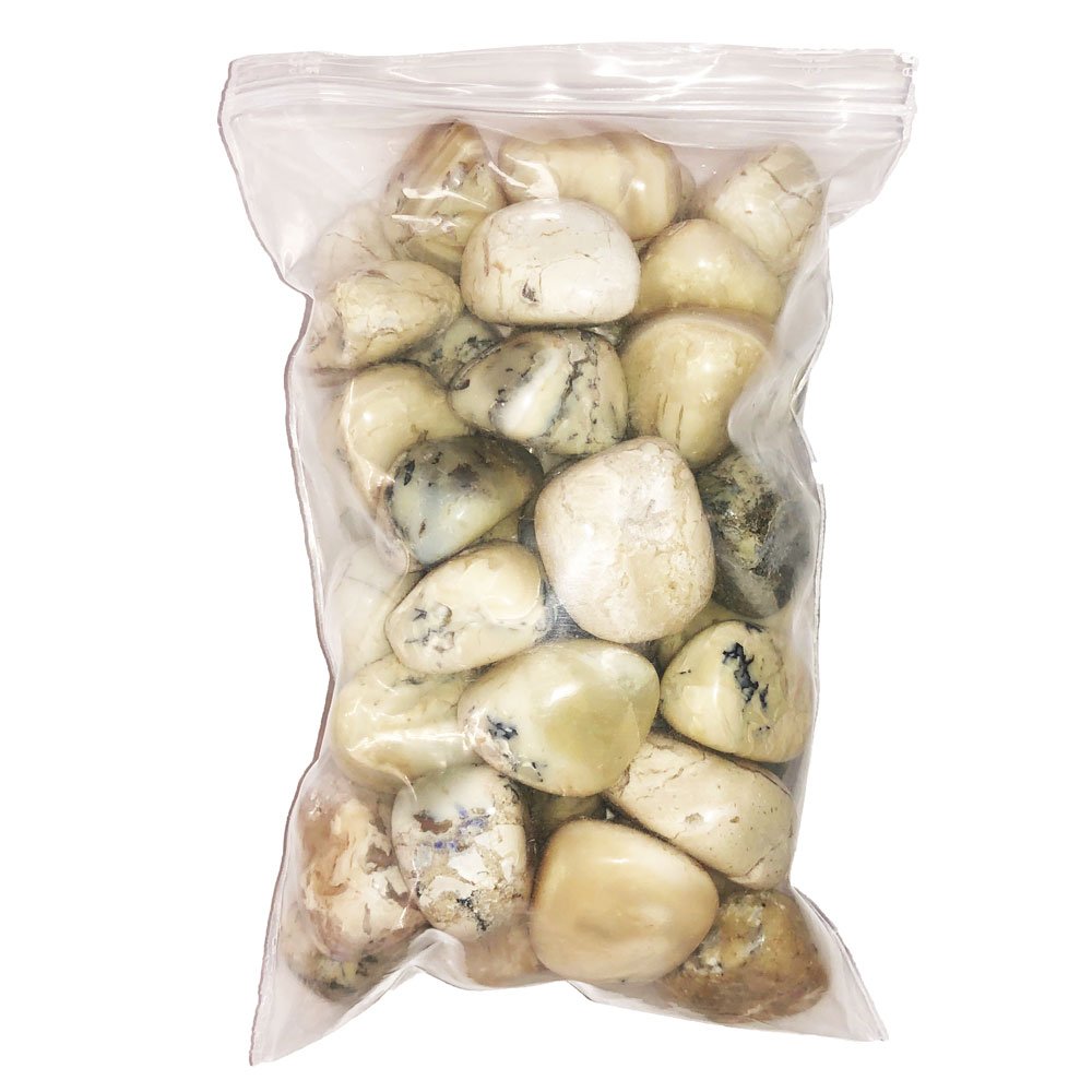 Pierres roulées Opale blanche – 500grs