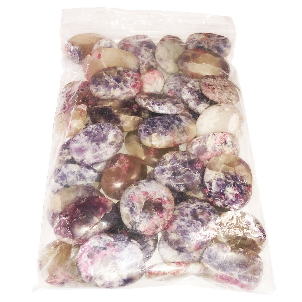 Pierres roulées Tourmaline rose sur anhydrite – 1Kg