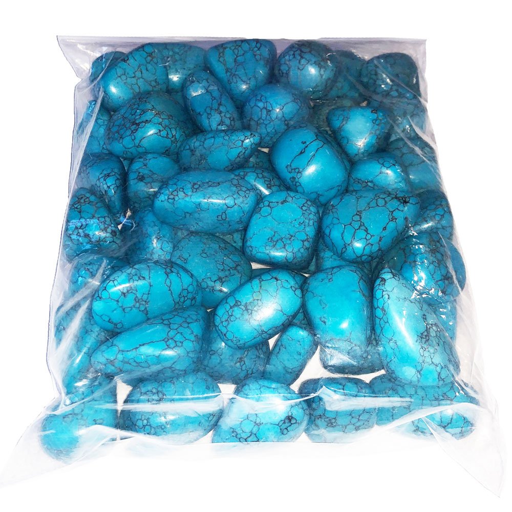 Pierres roulées Turquoise Matrix – 1Kg