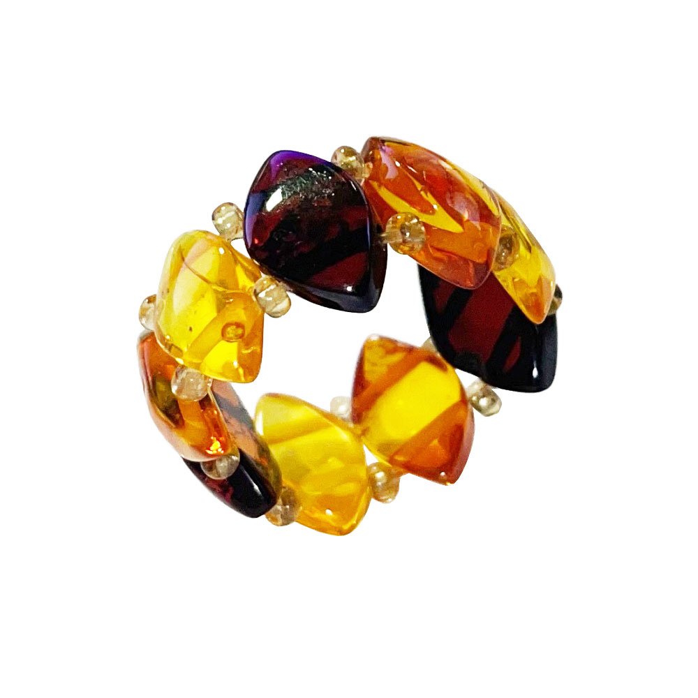 Bague Ambre baltique – Taille 56 à 64