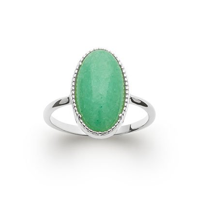 Bague Aventurine “Judith” – Argent 925