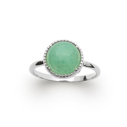Bague Aventurine “Constantine” – Argent 925